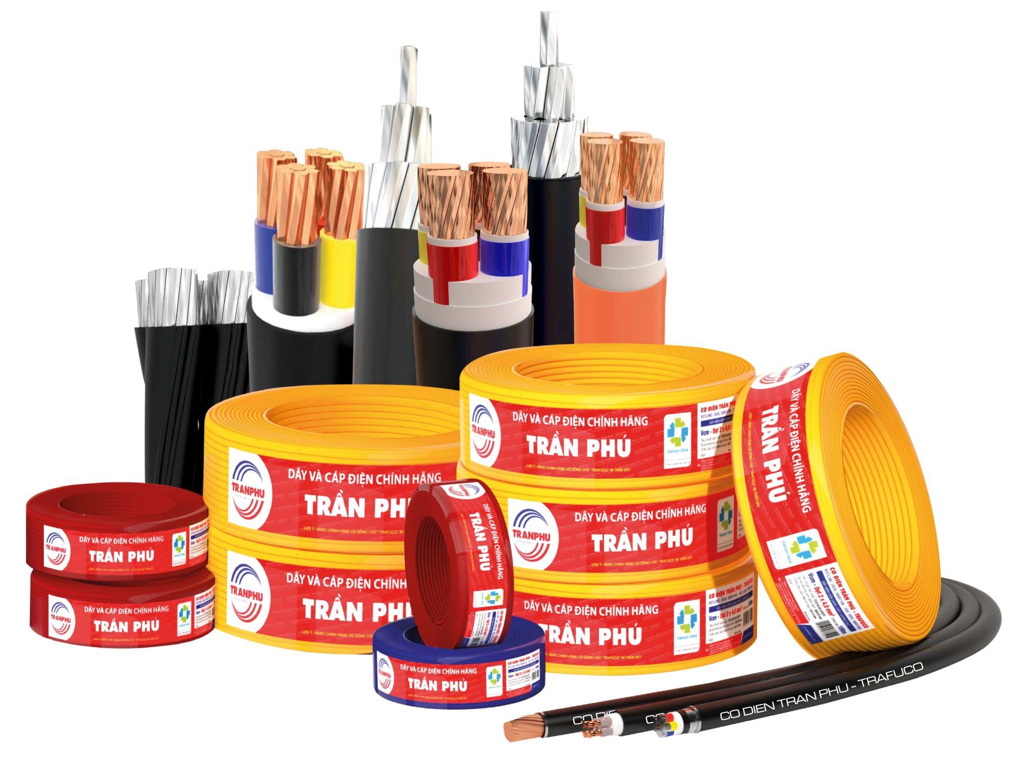 The types and specifications of Tran Phu wires and cables