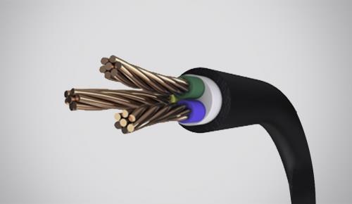 Copper conductor twisted cable